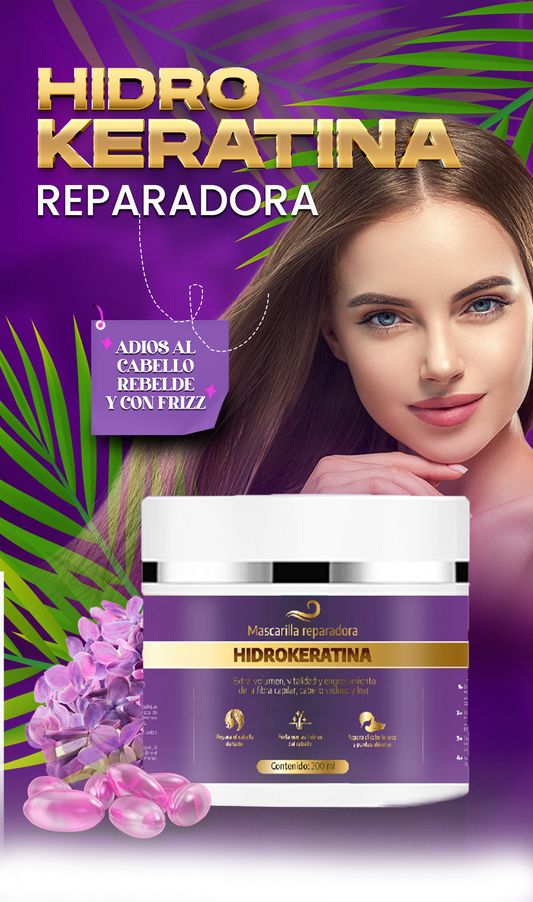 REPOLARIZADOR HIDROKERATINA 2X1 (PERFUME CAPILAR OBSEQUIO)