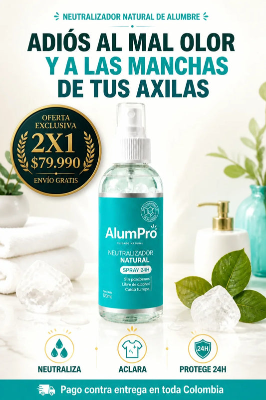 AlumPro Neutralizador Natural de Alumbre Spray 24H
