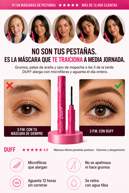 DUFF Mascara Efecto Pestanas Postizas V56