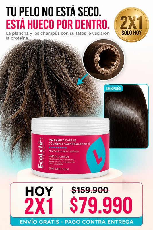 EcoLchi PRO — Mascarilla Capilar Colágeno y Manteca de Karité