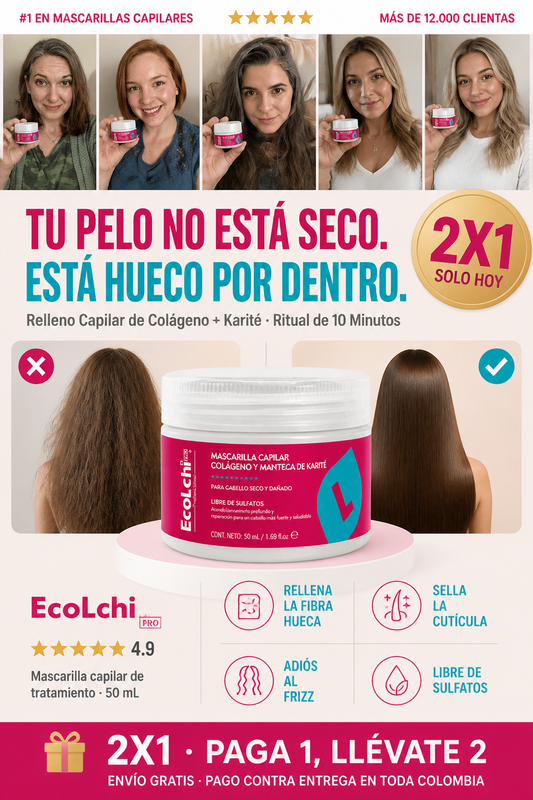 EcoLchi PRO — Mascarilla Capilar Colágeno y Manteca de Karité