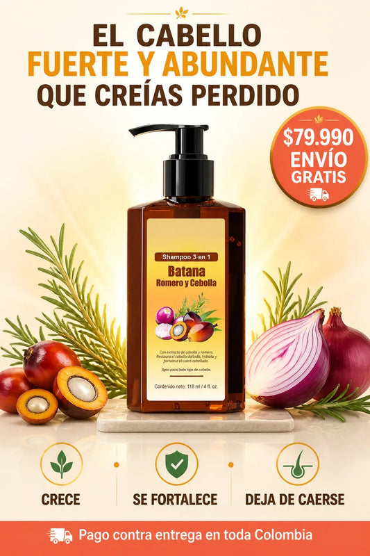 Shampoo 3 en 1 Batana, Romero y Cebolla